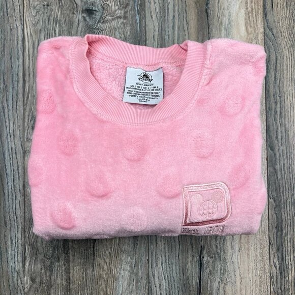 Disney Spirit Jersey Walt Disney World LS Shirt Pink Puff Print Size: L Large - Picture 1 of 12